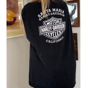 Vintage 2002 Harley Davidson • Santa Maria, California Sleeveless Tee - 2XL